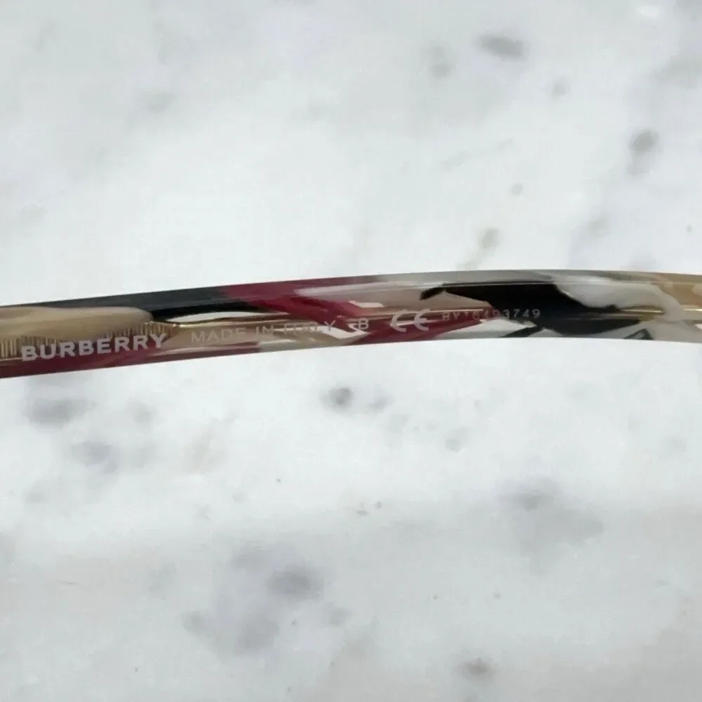 Burberry B 2291 3792 / BY1649374 Striped Check Eyeglasses Frames Only 53-17-140 - Picture 8 of 10